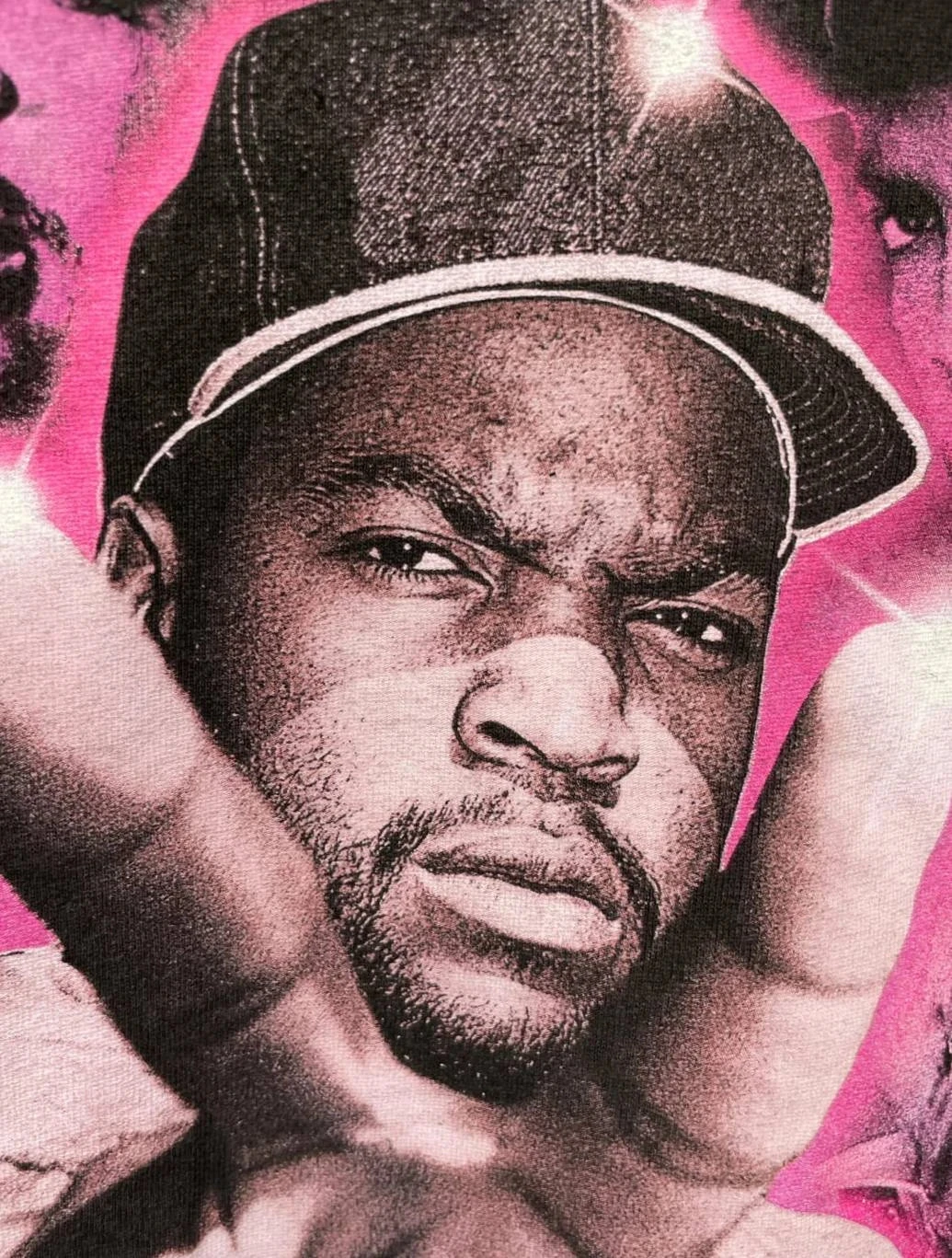 T-shirt Rapper NWA Ice Cube vintage Rap US Old School Hip Hop 90s Womens Small – photo 3
